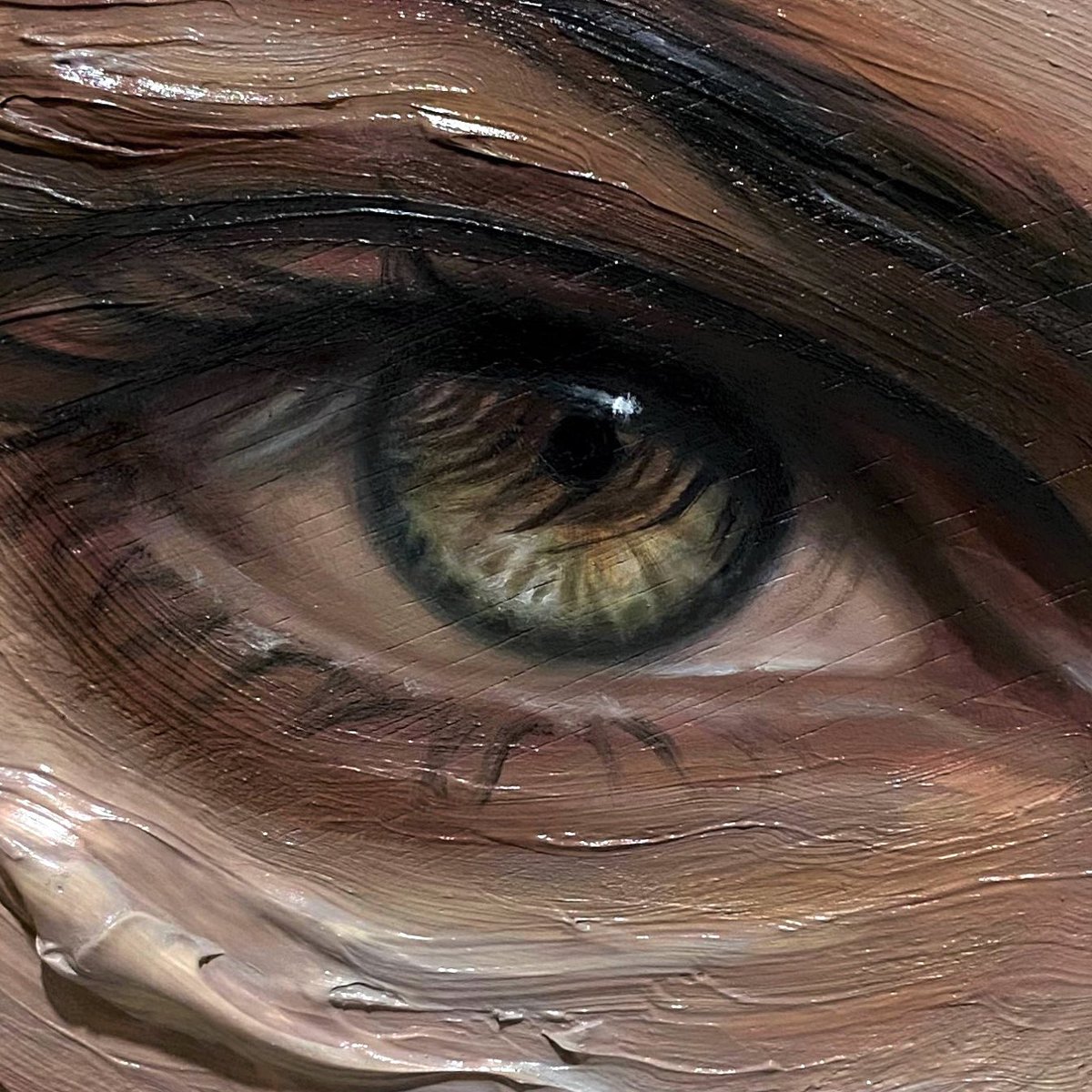 Hello #artistsontwitter 👋🏽 I’m Maldha and I’ve got a hyperfixation on painting eyes and textures