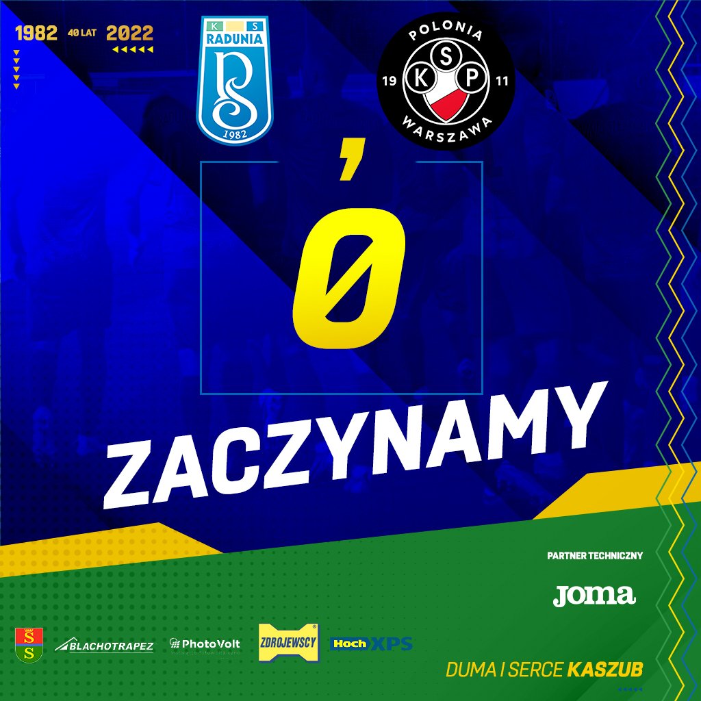 AlexKicjow's tweet photo. Naprzód Kanarki 🦜⚽
#ForzaRadunia Tylko zwycięstwo 💪🇬🇦
#RADPOL https://t.co/U0KoG9bncR