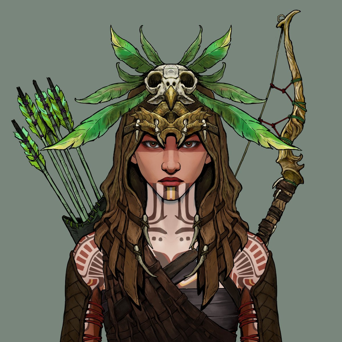 Is she hunting animal or enemy?! Minting soon!! #NewProfilePic RT, tag and like to win WL!! 🎁🎁 #NFTs #NFTCommunity #Whitelist #NFTartist #newnftproject