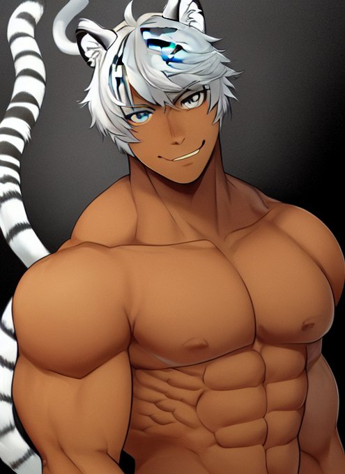 これはイメージカラー入れ忘れで代わりに「筋肉質」を指示してたイラスト。筋肉の塗りとかが好み。
#trinart 