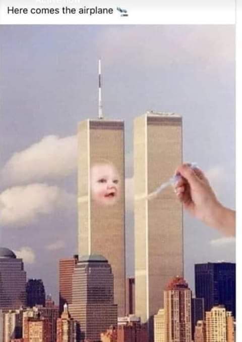 Here comes the airplane