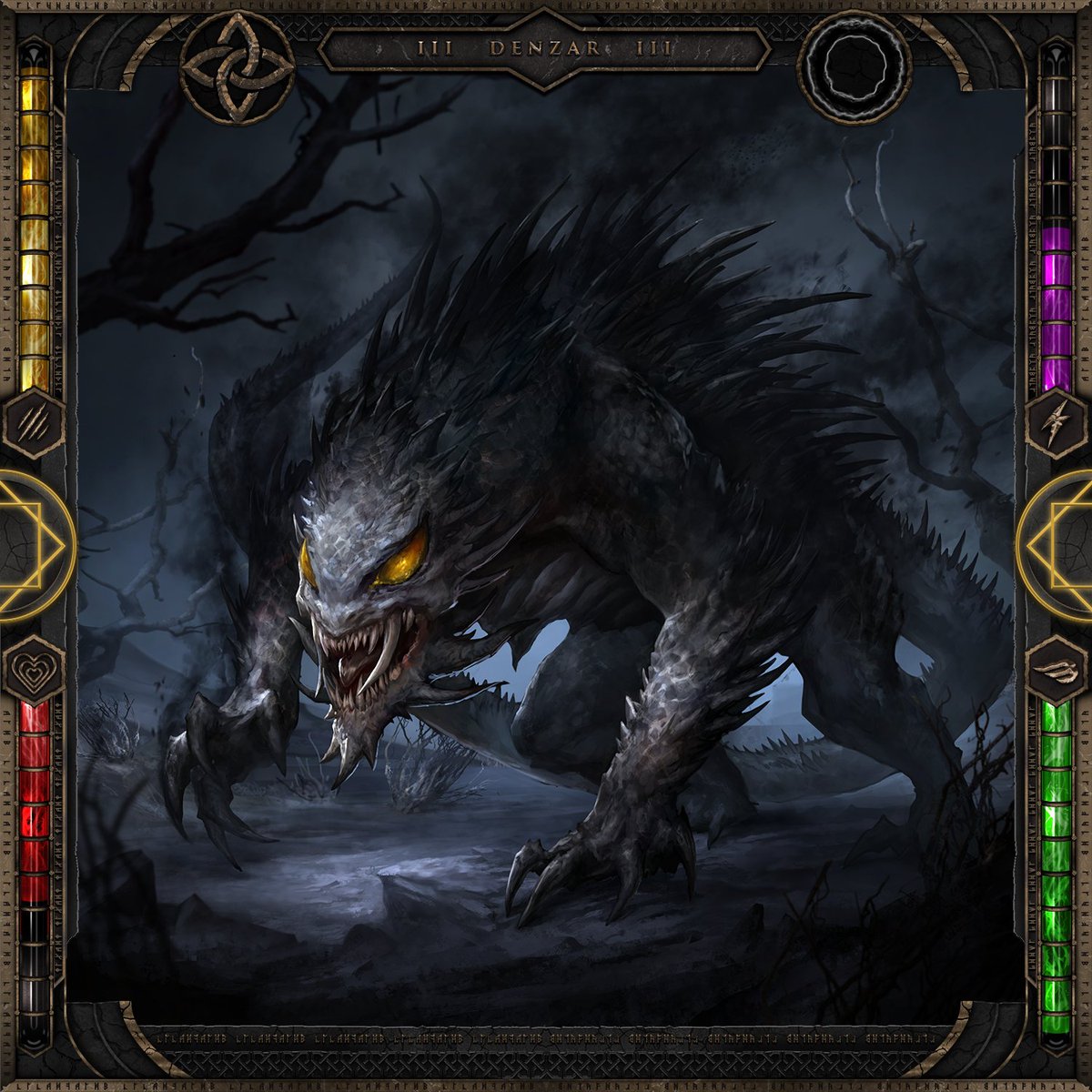 DivinityWorlds's tweet photo. ☠️ Season 1 Beast Reveal ☠️

Name: Denzar
Element Type: Dark Ether
Rarity: Uncommon
Tier: 3

#Web3 #OpenSea #Crypto #Eth #NFT #NFTs #NFTCommunity https://t.co/46fP2FL8Ve