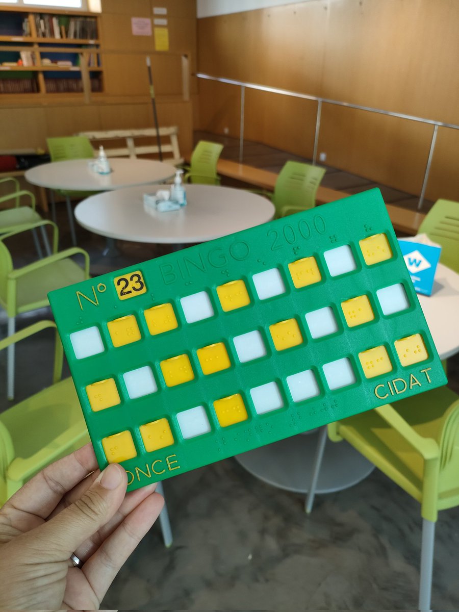 Aquesta tarda, 18h, us esperem a totes i tots al Parc del Centre del Poblenou per un bingo molt especial. I és que tindrem cartronets per a persones cegues: petits passos per a una #festamajor més #accessible !