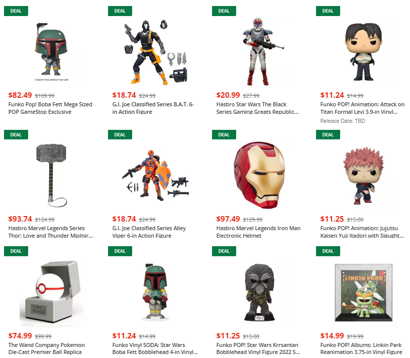 pop_holmes's tweet photo. Huge Collectibles and Funko sale going on Gamestop right now
McFarlane, Funko Sodas and exclusives, Hasbro and more
Link https://t.co/onczi39qoA
#AD #Collectibles #StealAlert #Hasbro #Funko #Venom #GiJoe #Marvel #StarWars #DragonBall #Banpresto #Anime #DemonSlayer #PopHolmes https://t.co/jNtbv4PBKw