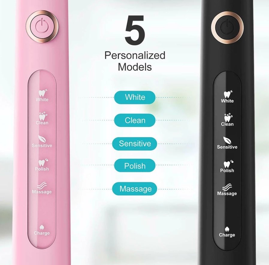 LASZLOMVA's tweet photo. Fairywill Electric Sonic Toothbrush FW-507 USB Charge Rechargeable Adult Waterproof Electronic Tooth 8 Brushes Replacement Heads https://t.co/dDDEbIfVha 
⚫️ 73% off (59.79—>16.13 $) for 72 hours only 
The reviews =5 stars
⚫️ The only goal is to delight the customer
#USA #Health https://t.co/jvVhEpQPT0