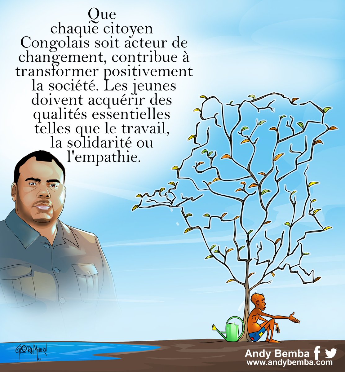 AndyBemba's tweet photo. Le Congolais doit acquérir des qualités essentielles telles que le patriotisme, la solidarité et surtout le civisme. Soyons le changement que nous voulons voir au Congo 🇨🇩. https://t.co/yrP6tBaHzt