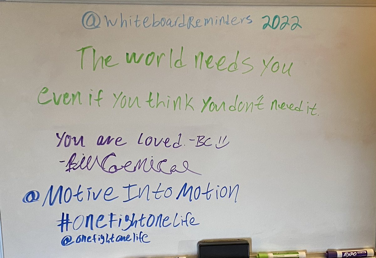 ShopBillsDeals's tweet photo. The world needs you, even if you think you don’t need it. @MotiveToMotion 
@onefightonelife #onefightonelife https://t.co/yvQz2wtS3r