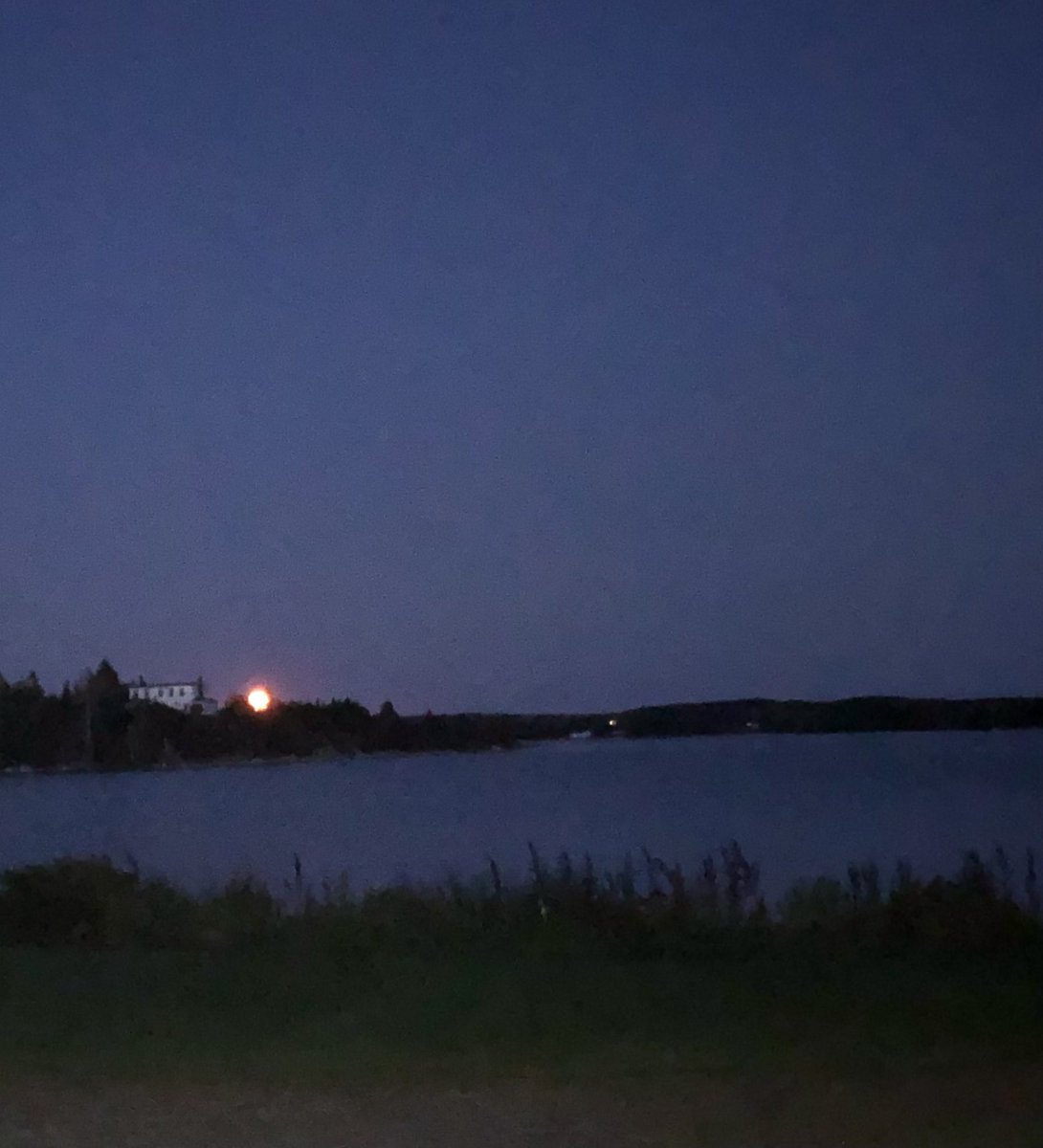 bluecollargal's tweet photo. @deAdder Moonrise- Eastern Shore Nova Scotia https://t.co/I7I8UuyLJx