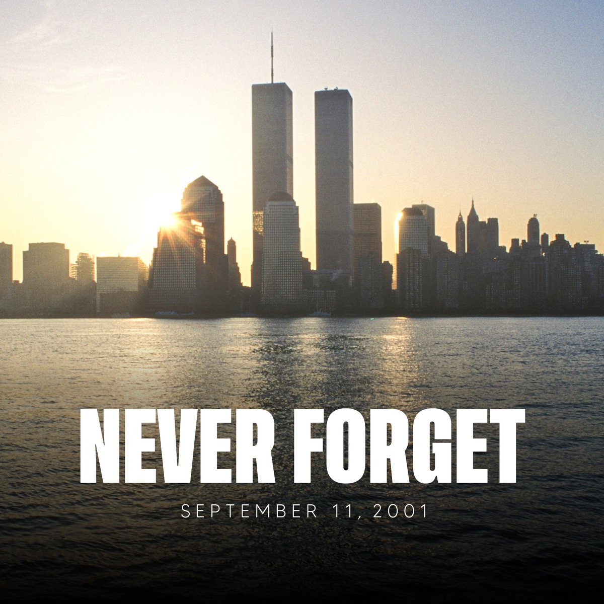 We will #NeverForget. 

Today, we remember the lives that were lost on September 11, 2001.