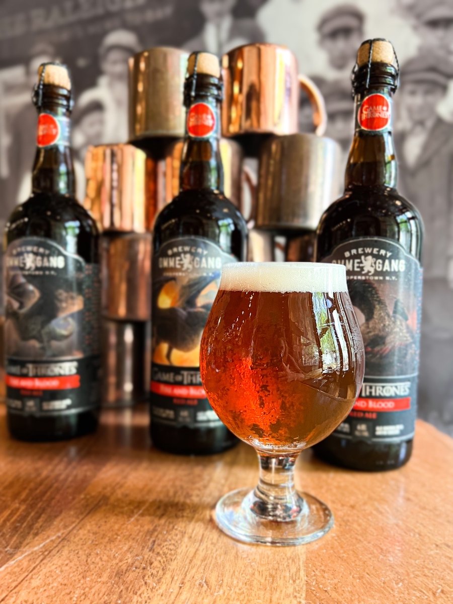 RaleighTimesBar (@raleightimesbar) on Twitter photo Who's ready for House of the Dragon tonight?! If you don't have a few bottles of <a href="/breweryommegang/">Brewery Ommegang</a> Game of Thrones: Fire and Blood Red Ale, you're not really ready (but we can help you with that.)
Red ale, brewed with pilsner, Cara-60, Midnight Wheat, flaked rye and spelt! Who's ready for House of the Dragon tonight?! If you don't have a few bottles of <a href="/breweryommegang/">Brewery Ommegang</a> Game of Thrones: Fire and Blood Red Ale, you're not really ready (but we can help you with that.)
Red ale, brewed with pilsner, Cara-60, Midnight Wheat, flaked rye and spelt!
