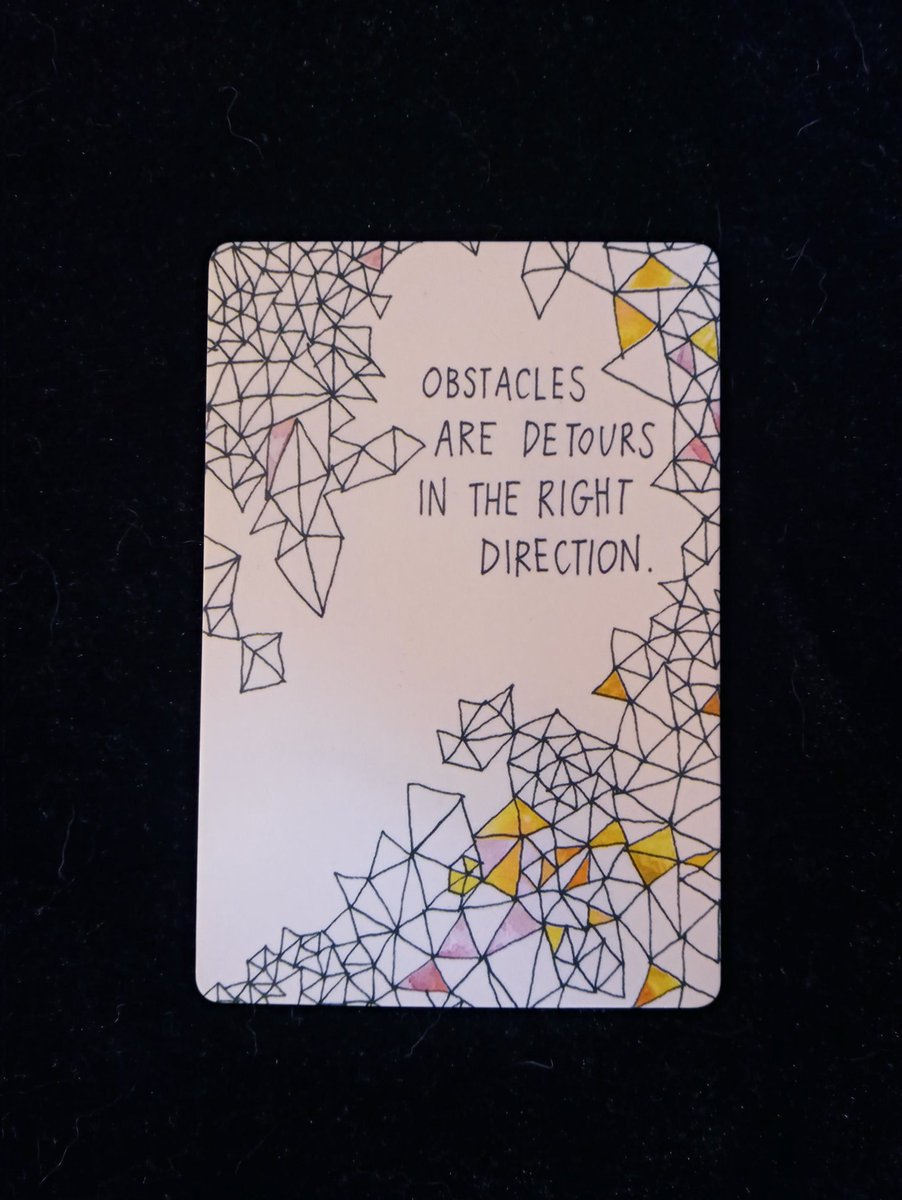 SpiritualConne5's tweet photo. Sunday's Universe Oracle reading to help guide you through the week!
Work through the obstacles not around them as they will show back up to block you repeatedly.~Lex
#workthrough https://t.co/lVZQA2IvHR