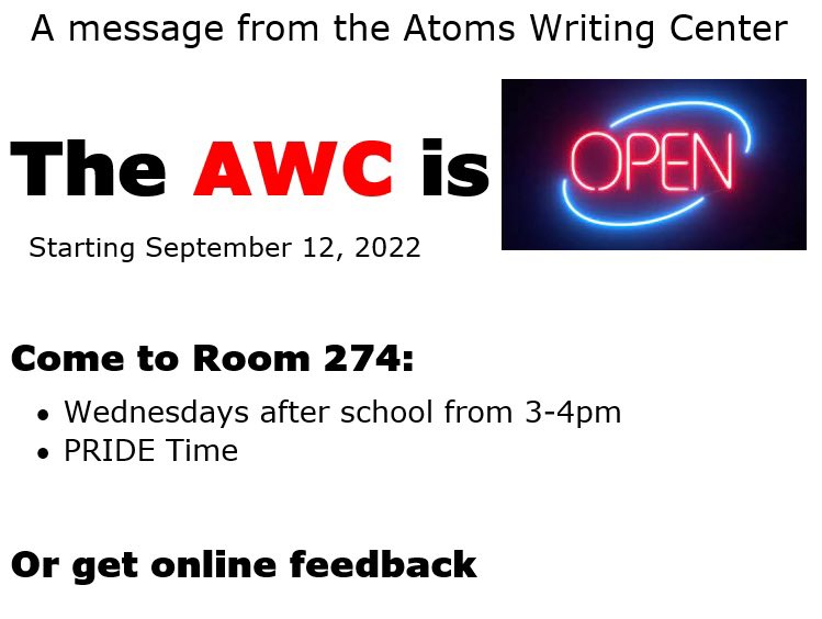 The AWC opens tomorrow!!!
