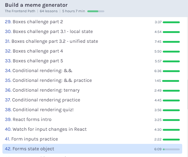 will_rafael_s's tweet photo. Day 94-98 / #100DaysOfCode I'm still on the 3rd section of module 12 from the Scrimba frontend course, where we're building a Meme Generator with React. I'm finding it very difficult to grasp some of the contents. I think I'll need to watch the entire module twice. https://t.co/xgblUfO5sE