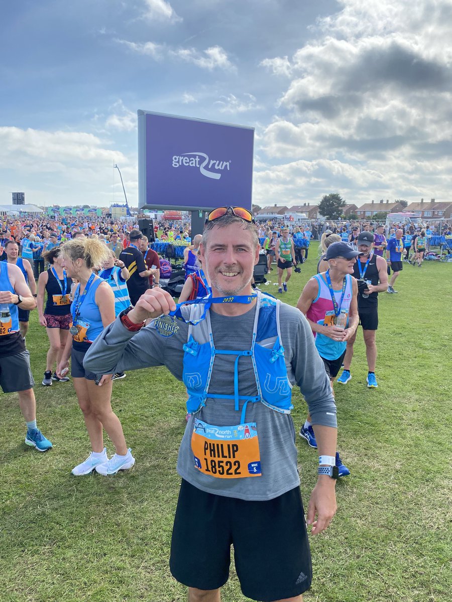 First time running the ⁦<a href="/Great_Run/">Great Run</a>⁩ but will be back. Fantastic event, really well organised &amp; sensitively handled in light of recent events. Congratulations to all the runners, organisers, volunteers &amp; supporters - you were ace! #greatnorthrun2022 #RIP #HRH