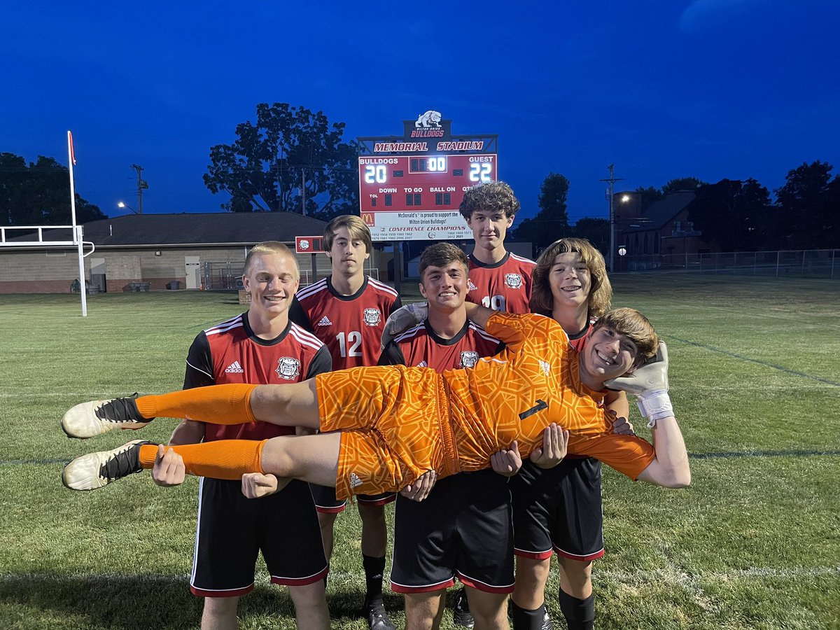 Come support the Boys Soccer team as we celebrate our 6 seniors on their night. Recognition will start at approximately 5:30 with the game against Eaton following at 6:00. Go Dogs!
<a href="/MUEVS_Super/">Brad Ritchey</a> <a href="/muhs_section/">The MUHS Dog Pound</a> <a href="/MU_Strength/">M_U Bulldogs S&C</a> <a href="/muladydogs/">Lady Bulldog Soccer</a> <a href="/MUsportsmedia/">MUsportsmedia</a> <a href="/Milton_Union_HS/">MUHS_Principal</a>