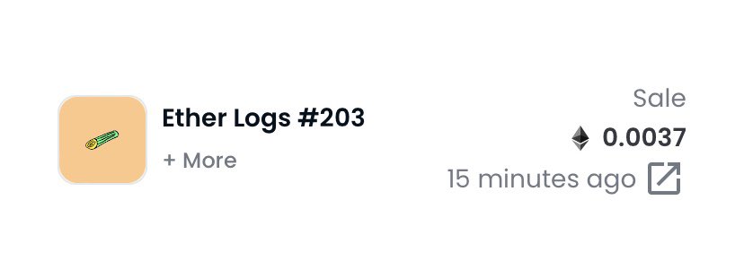 EtherLog's tweet photo. gm etherlog fam! the floor has risen 👀🪵 

secure your etherlog before 10 ETH floor 🔥

if you already have an etherlog, post it below! Let’s see the etherlogs that create the etherforest 🌲🪵 https://t.co/5c0gpMq9OO
