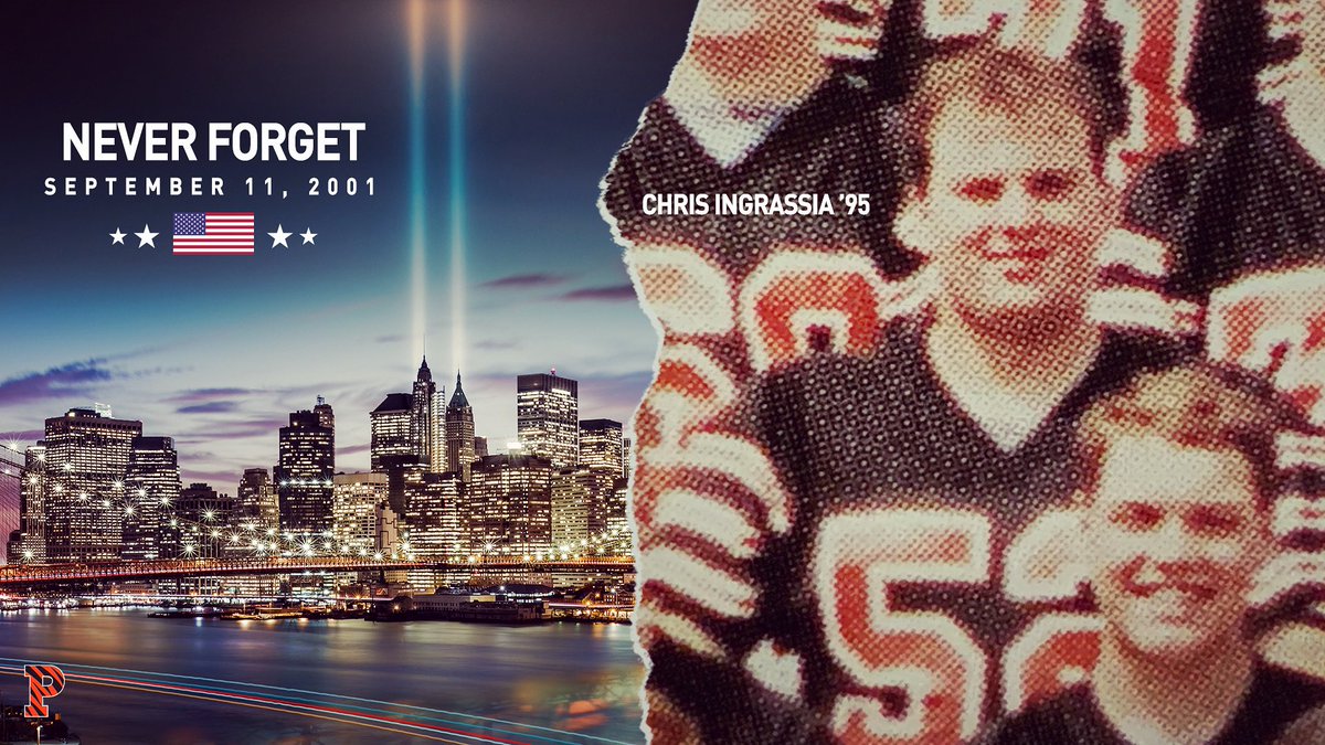 PrincetonFTBL's tweet photo. Today we honor and remember those who lost their lives on September 11, 2001, including our own Chris Ingrassia '95. https://t.co/bNloJtMBt8