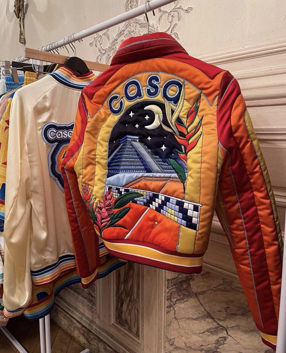 StreetFashion01's tweet photo. Casablanca SS23 Jacket!🖤 https://t.co/Q0CznbMYju