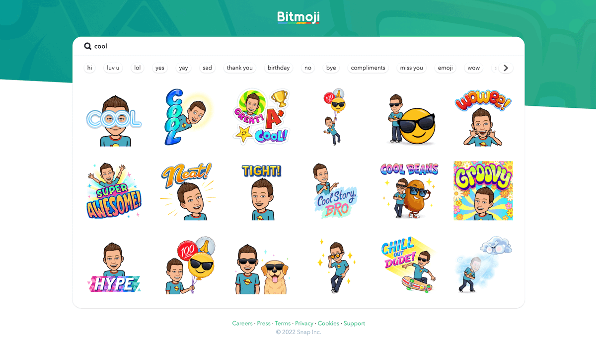 tonyvincent's tweet photo. 😎 You can now download high resolution Bitmojis! Bitmojis are 398x398 pixels when you get them through the app or Chrome extension.

Get them from https://t.co/kVASJBQFGH and you can copy or download images that are 1592x1592.

(Thanks @apsitjen for letting me know about this!) https://t.co/YwluXIBnXJ