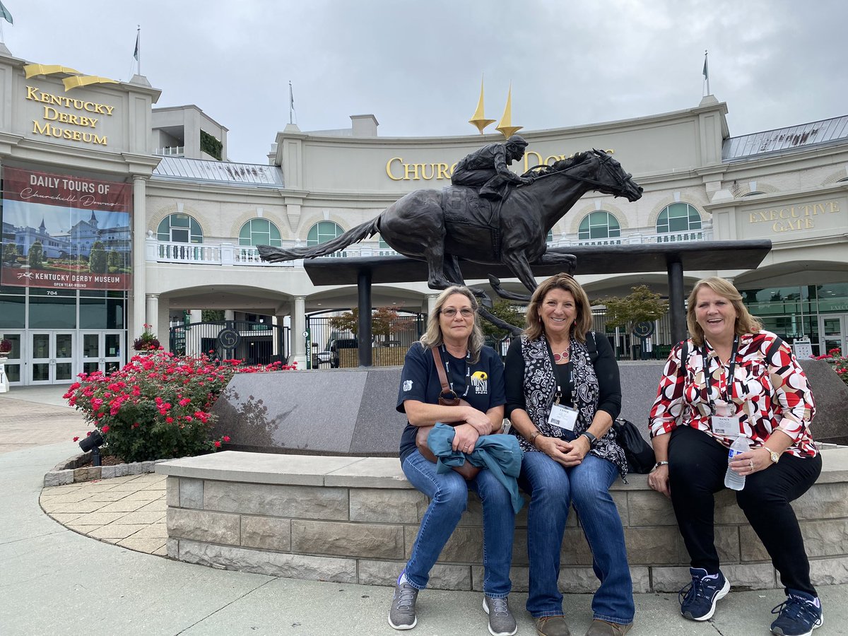 Enjoying the tour of Kentucky Derby Churchill Downs!