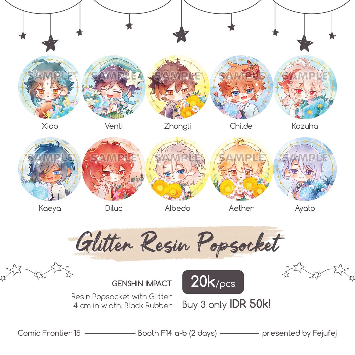 [2/4]
My Tokopedia &amp; Storenvy are set to preorder, but I also have ready stock merch at Shopee🥰 (limited stock, grab it fast!)

PO ends on October 2nd 2022 and will take another 2 weeks for me to ship the goods! If you have any questions, feel free to ask me ^^ 