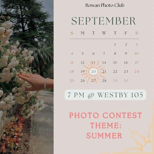 Hey everyone!! Our first meeting of the semester will be on Tuesday, 9/20. There will be snacks!

Link in bio for contest guidelines and submission! So excited to get the semester started 📸🤎💛