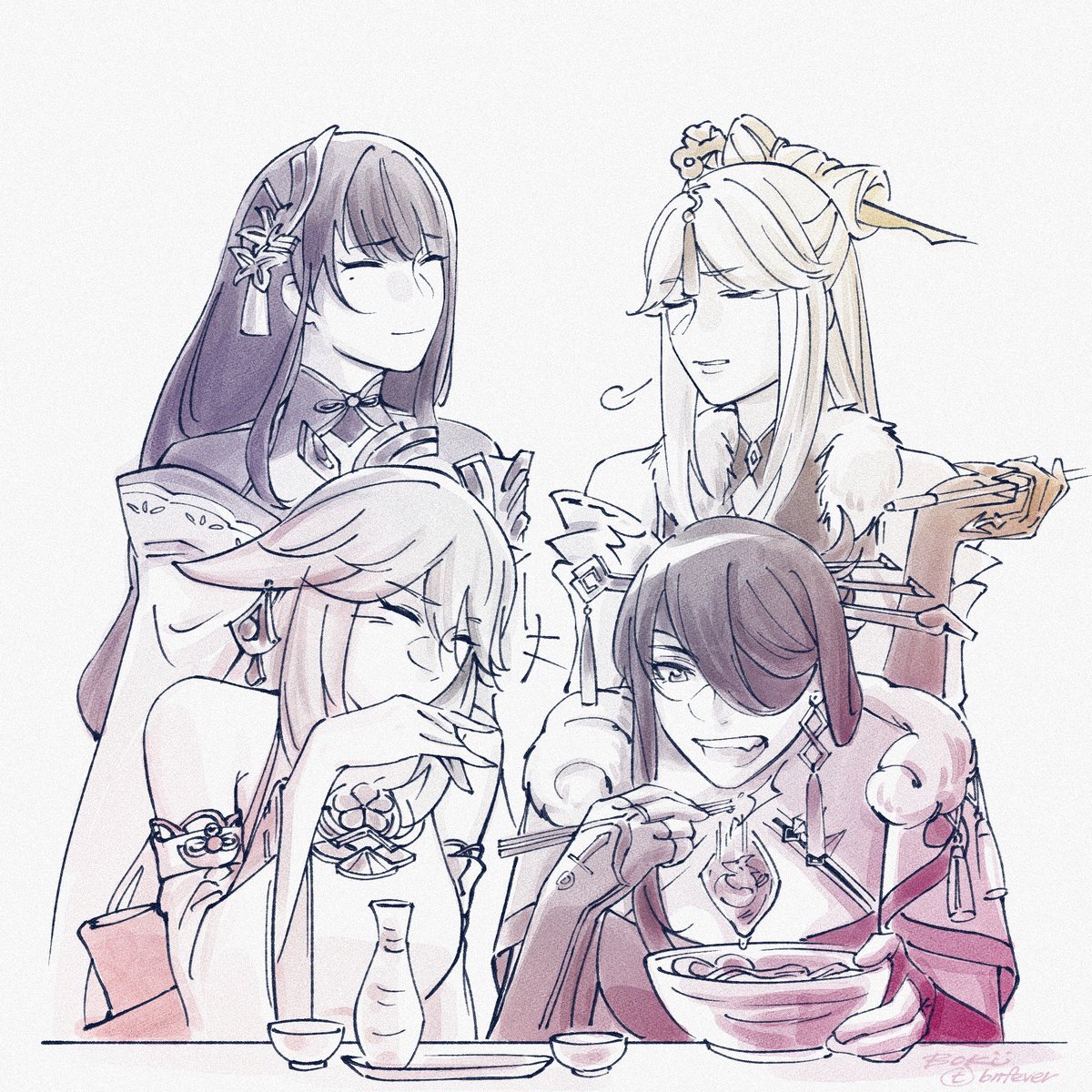 bnfever's tweet photo. Beiguang will always be my number one, but they are both precious ships❤️💛💜💗 #beiguang #eimiko https://t.co/wFY1O6VaiN