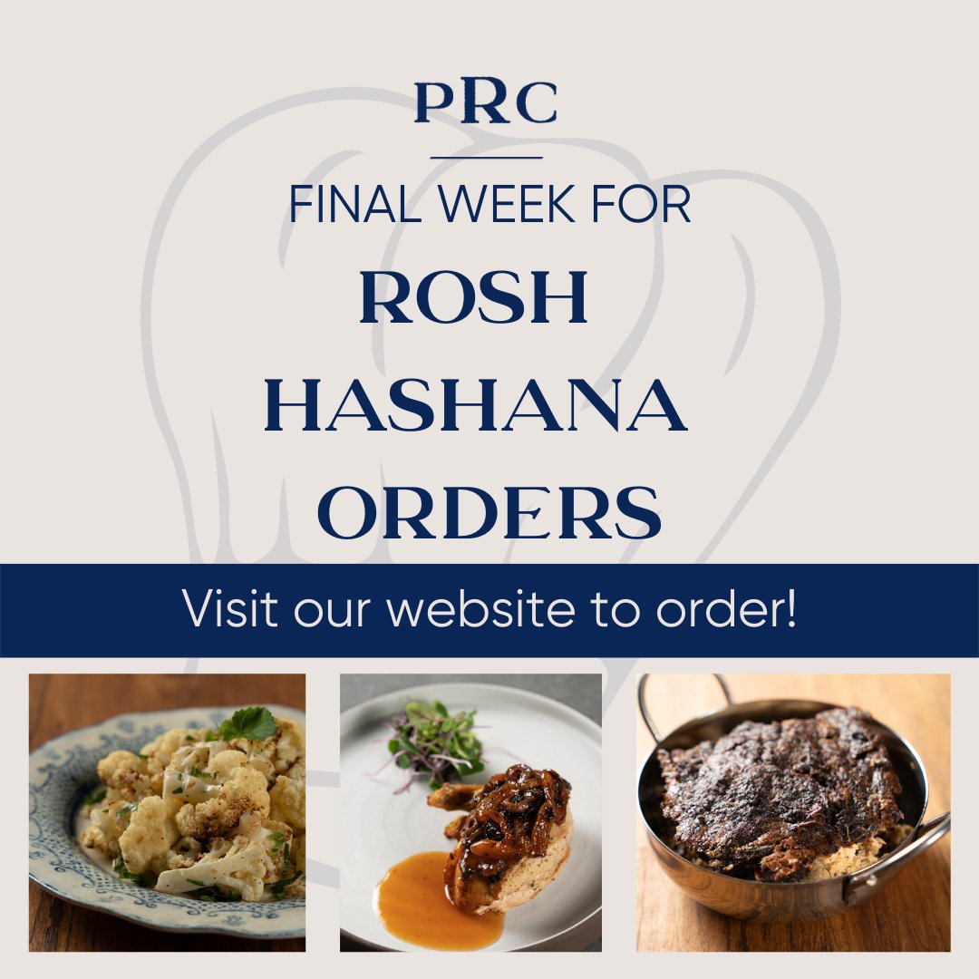 PRCCaterers's tweet photo. This is the last week to place your Rosh Hashana orders! The deadline is this Friday, September 16th @ 5 PM. Don't miss out!
https://t.co/96XiV43Wr1 https://t.co/IJM8Nd9e7P