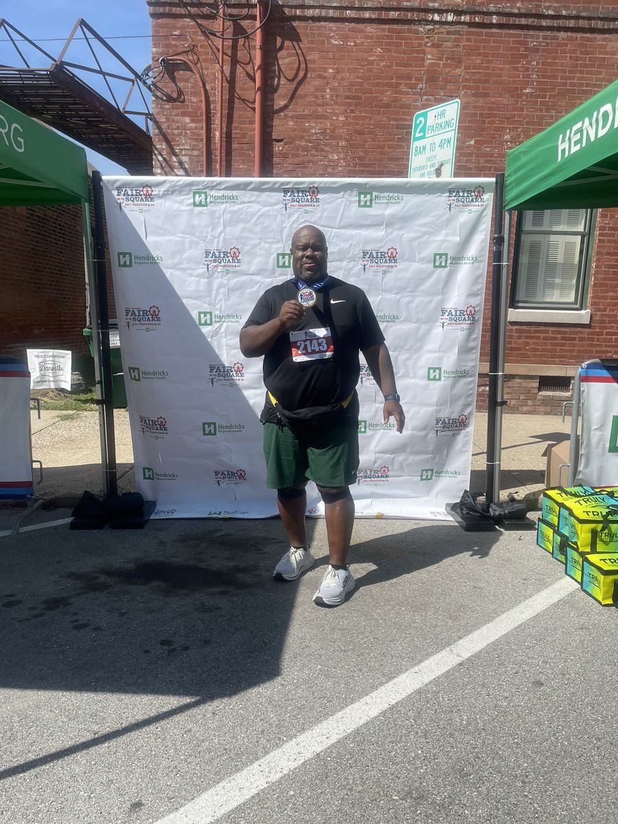 GroomsDe's tweet photo. #runforlife #cantstoprunning got my 112th half marathon completed.  It was a struggle!! https://t.co/a5CVT6n6PX