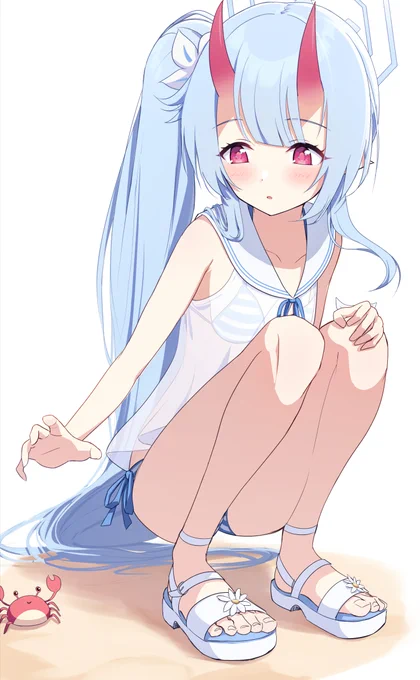 水着チセにゃん #ブルアカ 