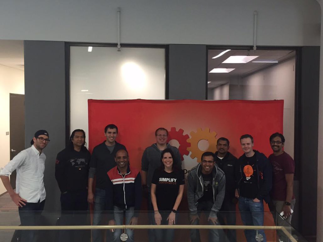 debbiiebarta's tweet image. Great representation at #mastersofcode #stl by my @simplifycom cronies! #cic @MasterCardDev