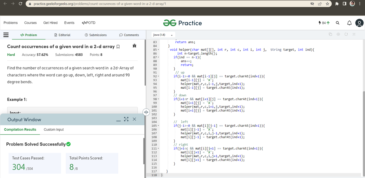 Sidheswar2001's tweet photo. Hey Folks!
Day 25/30 of #30Daysofcode 
I solved the POTD: Count occurences of a given word in a 2-d array
@scaler_official

#codewithscaler #scalerlearning 
#scalerdiscord #scaler 
My partner for this Challenge is @Kaushik080101 . https://t.co/1J1ThWtffV