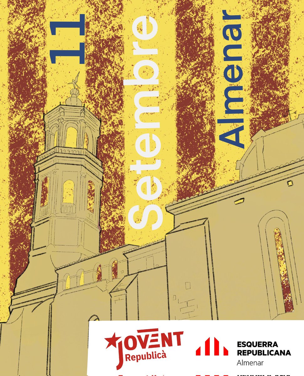AlmenarErc's tweet photo. Des de la secció local d'Esquerra Republicana Almenar ús volem desitjar una molt bona diada🎗️

#almenar 
#11setembre 
#caminemjunts https://t.co/d17oVYjXZG