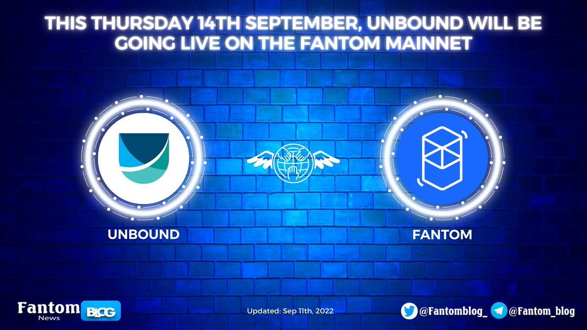 Fantomblog_'s tweet image. 🥳This Thursday 14th September, @unboundfinance will be going live on the @FantomFDN mainnet

✨#Unbound is a decentralized lending platform that enables users to collateralize their AMM LP tokens to borrow interest and debt-free loans

#FantomBlog #FTM #Unbound