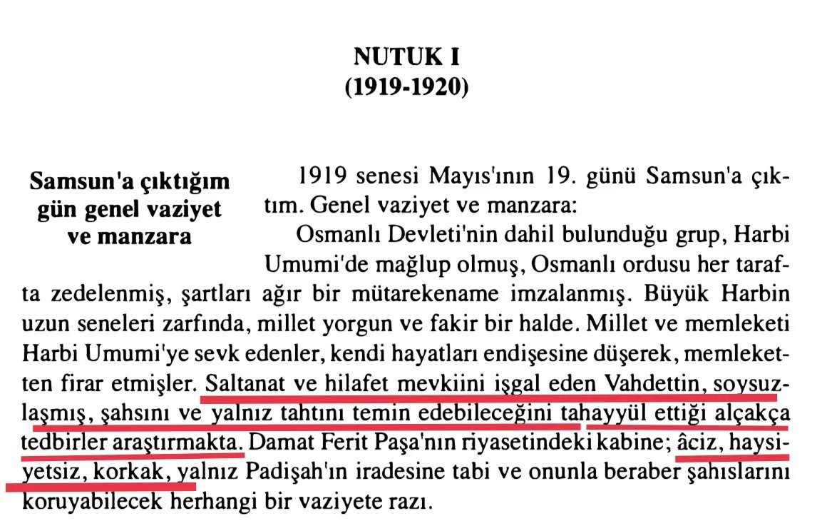 <a href="/kemalozturk2020/">Kemal Öztürk</a> Kurtuluş Savaşı'nda vatana ihanet etmiş ve savaştan sonra İngilizlere sığınıp ülkeden kaçmış Padişah Vahdettin'i ve Damat Ferit'i de sahiplenecek misiniz? Atatürk Vahdettin için niye SOYSUZ diyor bilir misiniz? Çünkü Vahdettin kendi soyuna da ihanet etmişti.