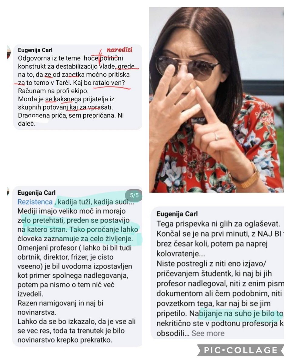 brutus91101394's tweet photo. Ob nedavnem, nerazumljivem zapisu #EugrnijaCarl o oddaji Tarča (afera Fotopub) njeno stališišče (spodaj) ki ga je zavzala ob aferi #Pribac sploh ne čudi.
Pretehtati, na katero stran se postavimo? Nabijanje na suho?
Ni čudno, če žrtve spolnega nasilja nočejo v javnost. Žalostno. https://t.co/LxZ6TnROpY