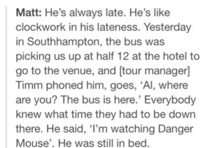 AMFakeNews's tweet image. I hate when people are late but if you're alex turner i might tolerate it a little