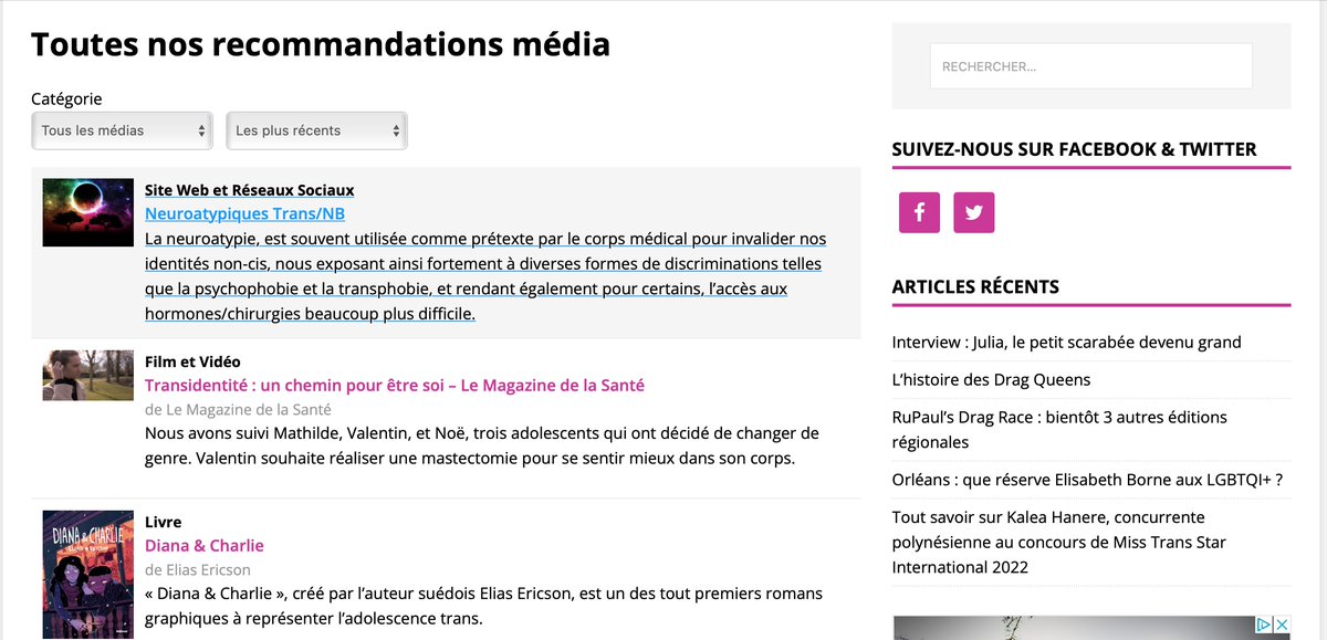VivreTrans's tweet photo. Dans notre partie "ressources", vous pouvez retrouver des ouvrages, vidéos, podcasts mais aussi des adresses d'associations ou des personnes à suivre qui pourraient vous donner de bons conseils si besoin. https://t.co/Ts4JXtBAoY https://t.co/HAkezlzyxZ