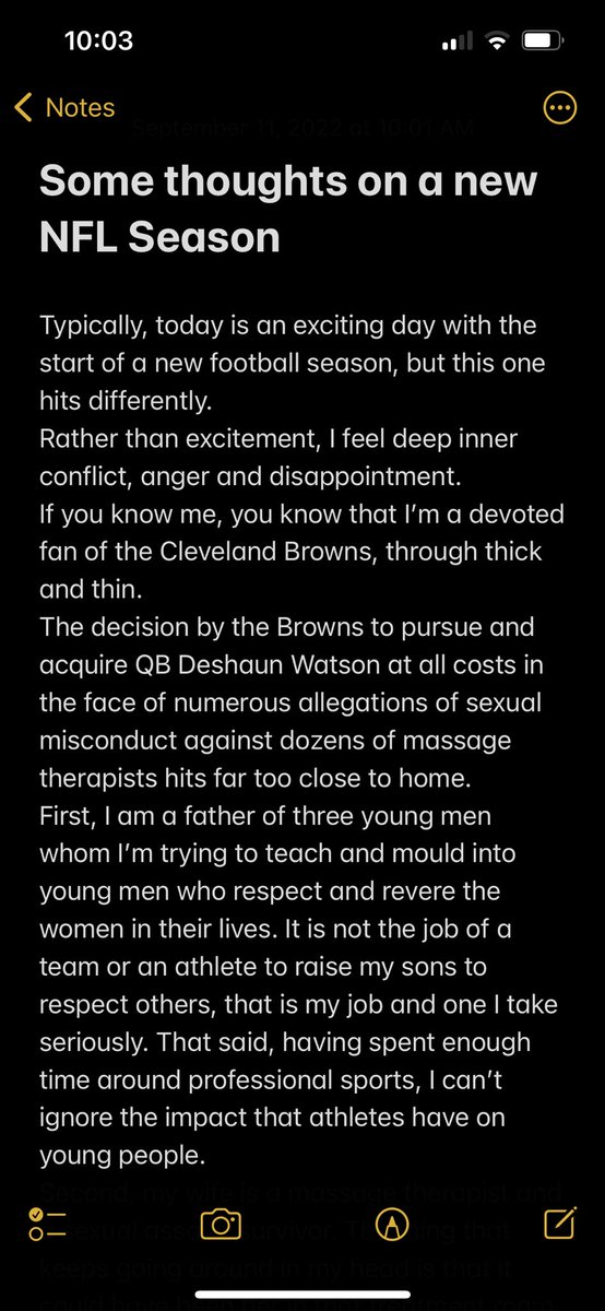 Mike_Leach1976's tweet photo. I’ve got to get some things off my chest on this #NFL opening day. #Browns #EnoughIsEnough 
@NFL @Browns @HoustonTexans @NHL @NBA @MLB @MLS @deshaunwatson @CollegeofMT @AMTAmassage https://t.co/DFsFRGt5lo
