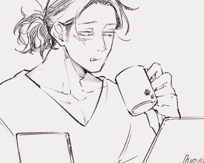 相澤くん描いて何か足りないな…?てときはだいたい傷か目の充血かヒゲを忘れている 