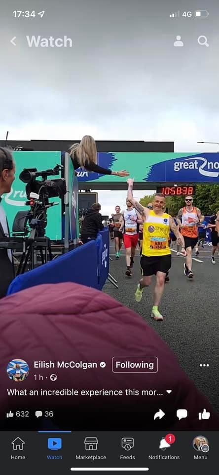 How often can you get to say you’ve had a high five off @EilishMccolgan definitely give me a boost over the first couple of miles, if only I could of managed to maintain it all the way #GreatNorthRun #greatnorthrun2022