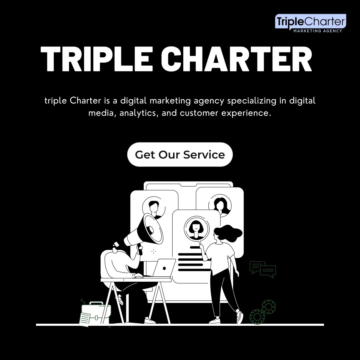 TripleCharter's tweet image. We're A Digital Agency That Cares About Your Business

Our Services:

- We Make Your Ads More Profitable
- We'll Create A Professional Logo
- A Website That Represents Your Brand
- Take Your Site Upfront on Google

Visit Our Website: triplecharter.com