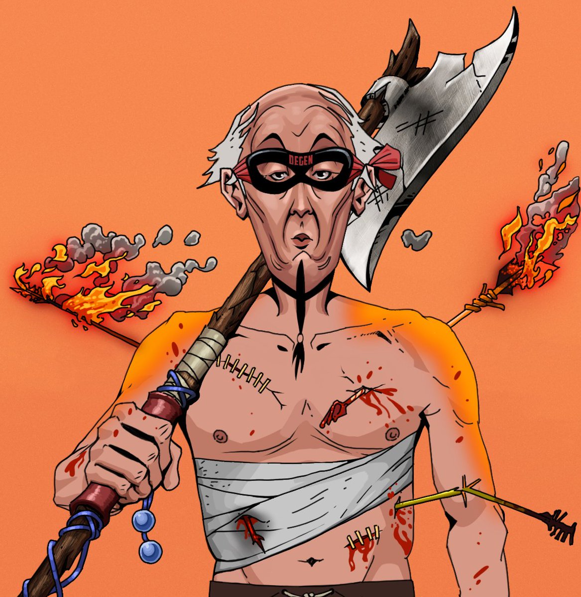 #newpfp finally rugged by <a href="/DegenDojoNFT/">Degen Dojo NFT {⛩️}</a> 
I mutated my pfp, spent all my $TETO
Now let's go to 0 pls