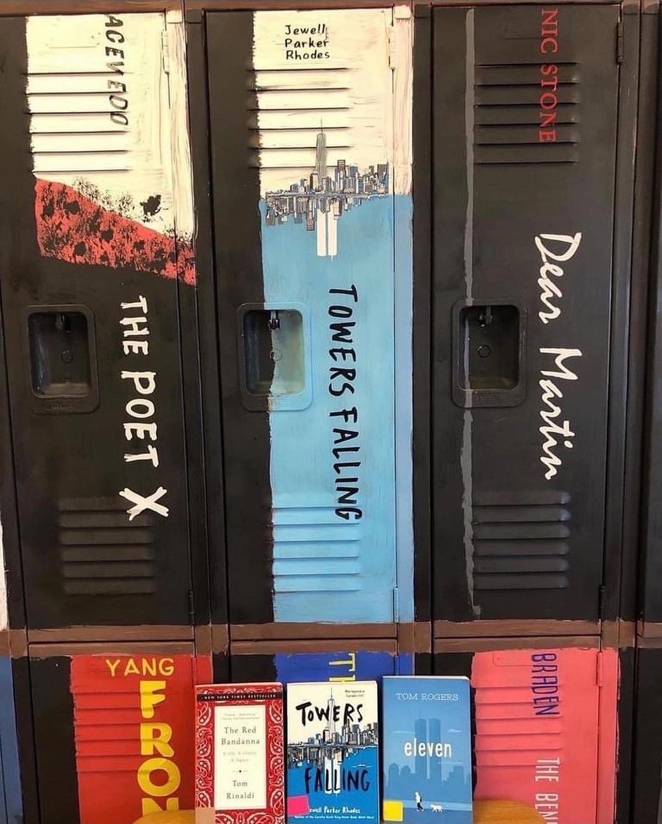 21 years ago today I escaped downtown Manhattan. Today I work in a school named in honor of those who perished. I pay homage to the victims through the literature in my library and the mural in my classroom <a href="/MS137Heroes/">MS137Q Heroes</a>  <a href="/Principal_Trin/">Pamela Trincado</a> <a href="/NYCDOEOLS/">NYC School Library System</a> <a href="/D27NYC/">Community School District 27</a> #NeverForget911
