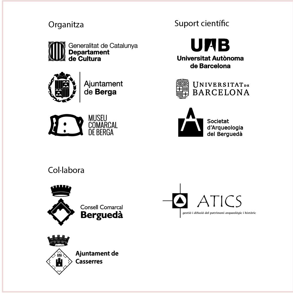 Esteu de sort, aquest any les VI Jornades d’Arqueologia de la Catalunya Central es celebraran a Berga els dies 21 i 22 d’octubre i us podeu inscriure mitjançant la pàgina web turismeberga.cat.