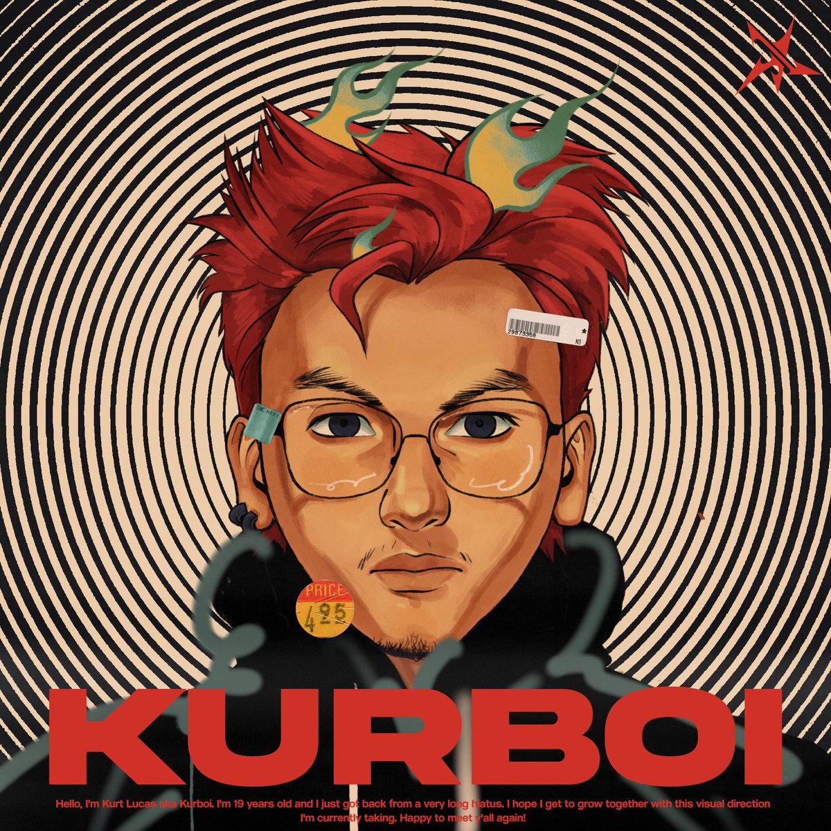 「Self portrait moments  」|kurboi 🧷 @ STICKER CON DAY 2のイラスト