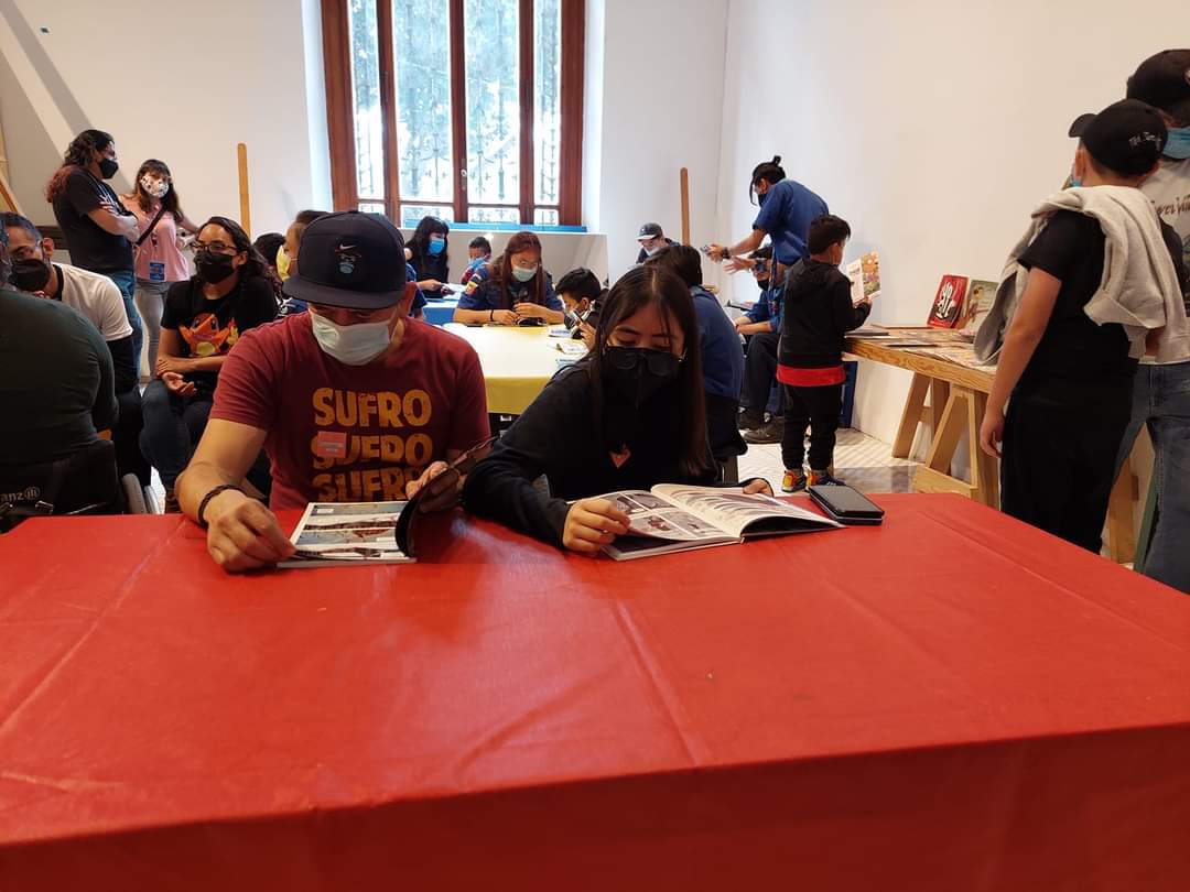 HABITUSAC's tweet photo. El pasado 3 de septiembre, inauguramos la Comicteca en el MUNAL. Un producto de la vinculación comunitaria con las comunidades del Centro Histórico, la Gaticueva Rock Show y MUNAL+Educa Arturo Zubieta Galicia y Diana Pérez Barrera. Seguimos cambiando el Switch del barrio. https://t.co/doGeJWsYV5