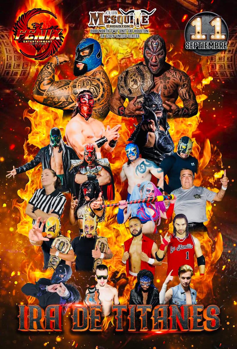 Juventuda_Aerea's tweet photo. 💥💥HOUSTON TENDRÁN UN PROBLEMA💥💥

Vamos a ir a quedarnos con el territorio
Porque somos la orden y vamos hacer un  maldit-0 desorden 🤟🏼👽💣

Hoy en el club Mesquite a las 3:00 pm con Fénix Lucha Libre https://t.co/ep30CV9Vil