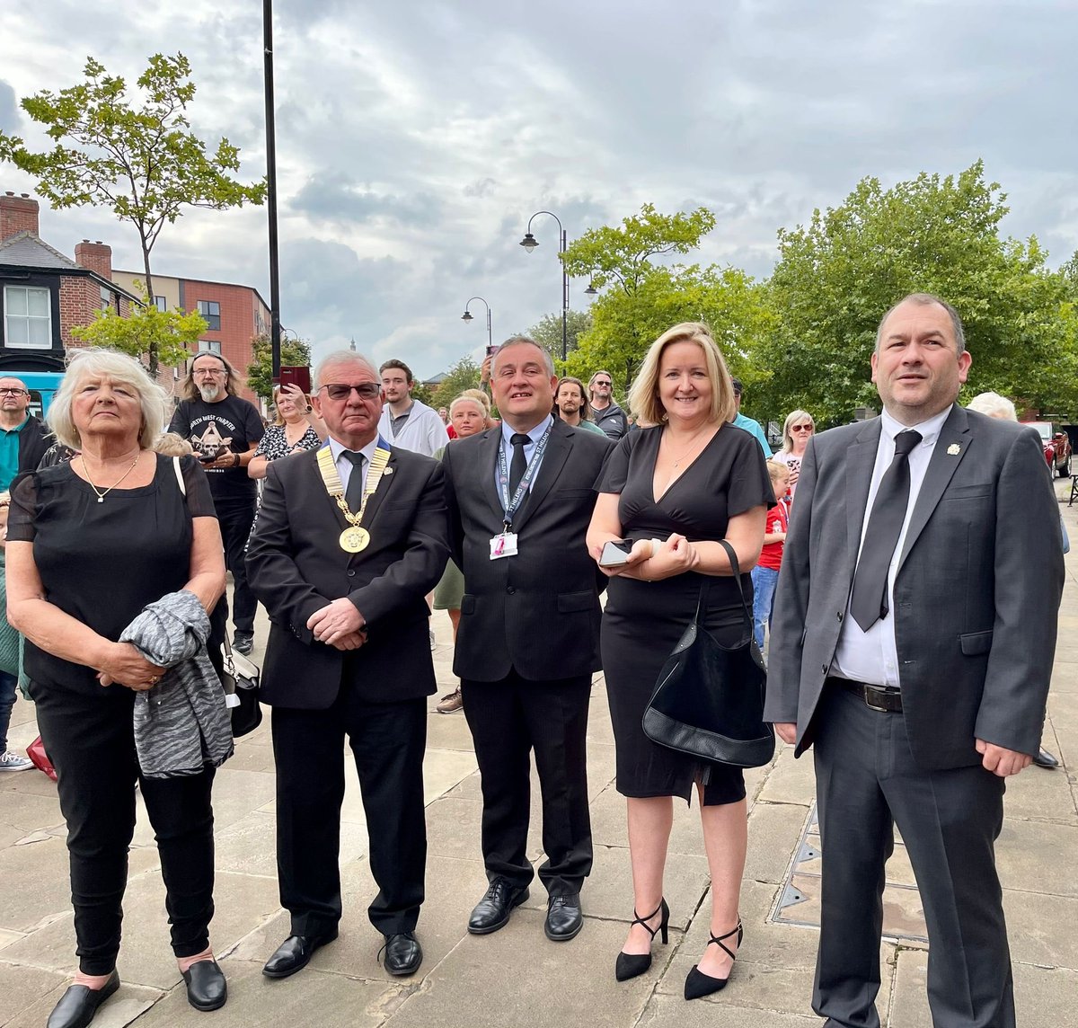Members of Bold Parish Council and their families were present this afternoon at #sthelens Town Hall for the reading of the #Proclamation of the new Sovereign #KingCharlesIII