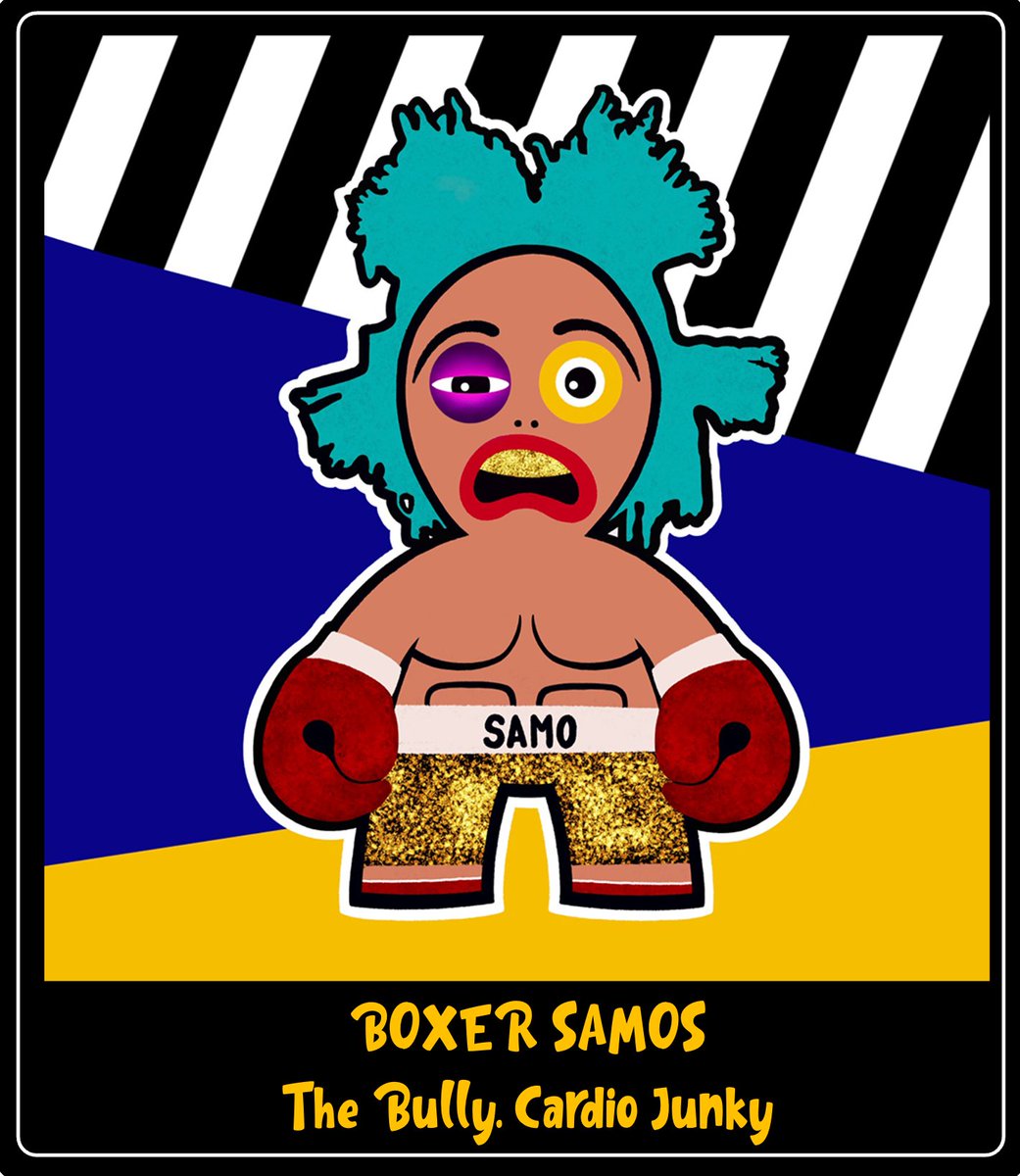 thesamosproject's tweet photo. Freak-Peek! Not all Samos are looking for fun and mischief, the Boxer Samos is the strongest of them all. He is quite the bully tho... #Freakipedia

#Samos #Samosproject #newNFT #NFTdrop #NFTcollectibles https://t.co/quS3dnPkCy